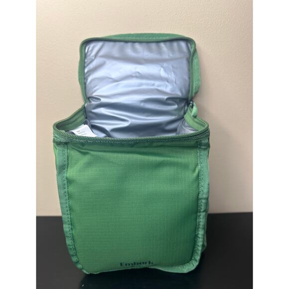 Embark Green Upright Zipper Close Lunch Bag New - Picture 6 of 12